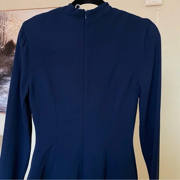 House of CB M TALL  'Mahalia' Navy Long Sleeve Mini Dress NWOT size M TALL - Picture 10 of 16